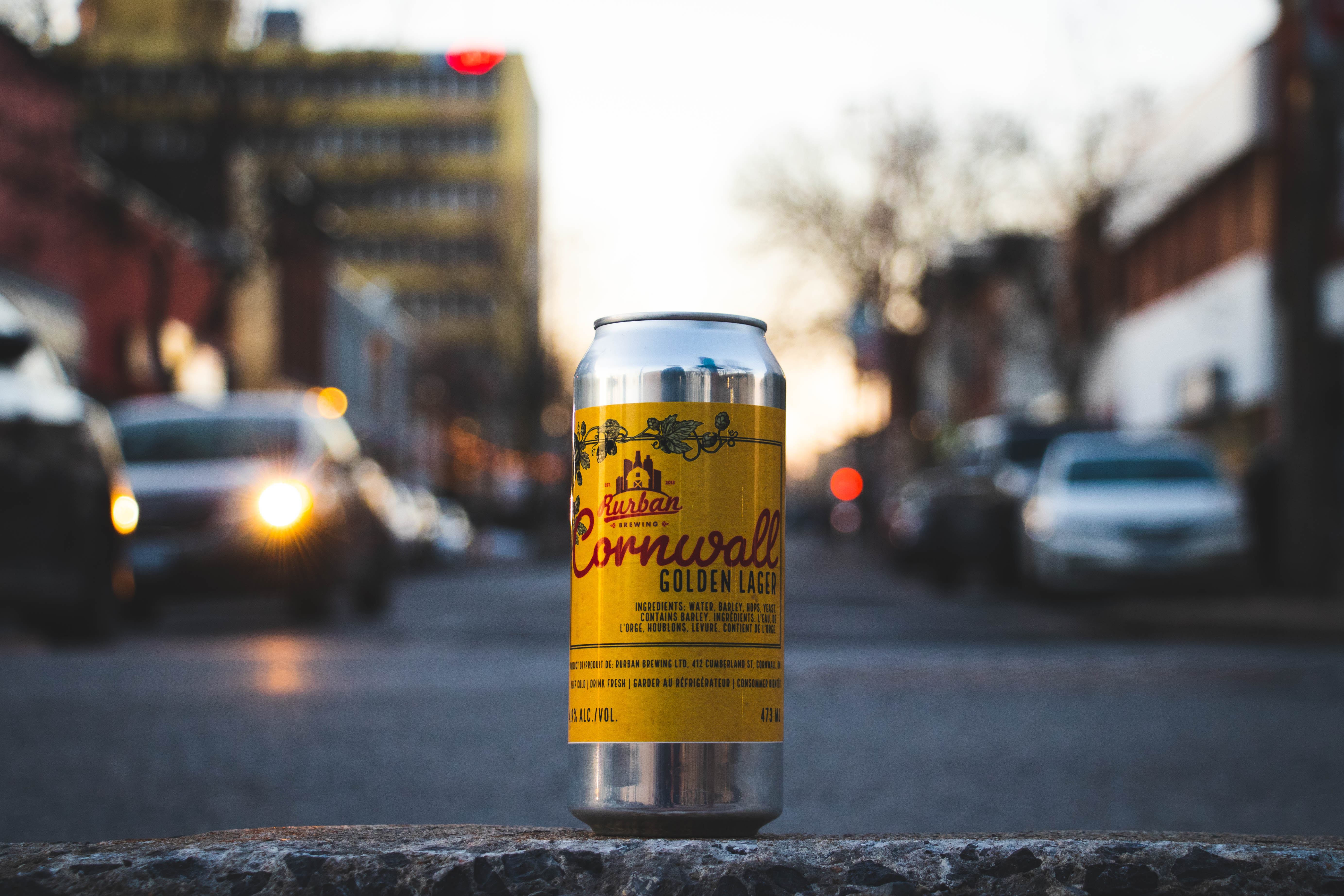 Cornwall Lager, in downtown Cornwall